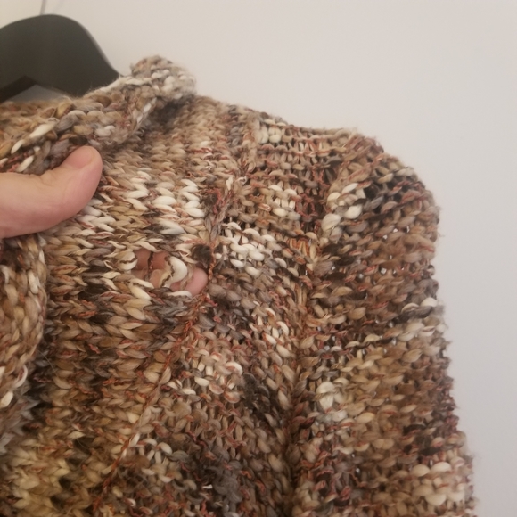 Studio liz claiborne women's neutral color chunky knit cardigan - Picture 10 of 11